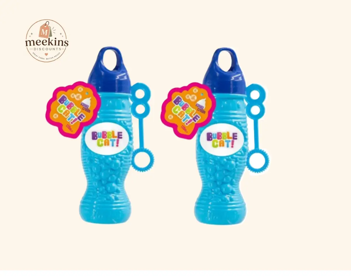 2 x Bubble Cat Vanilla Cream Flavoured Bubble Solution Bottles with Wands for Cats