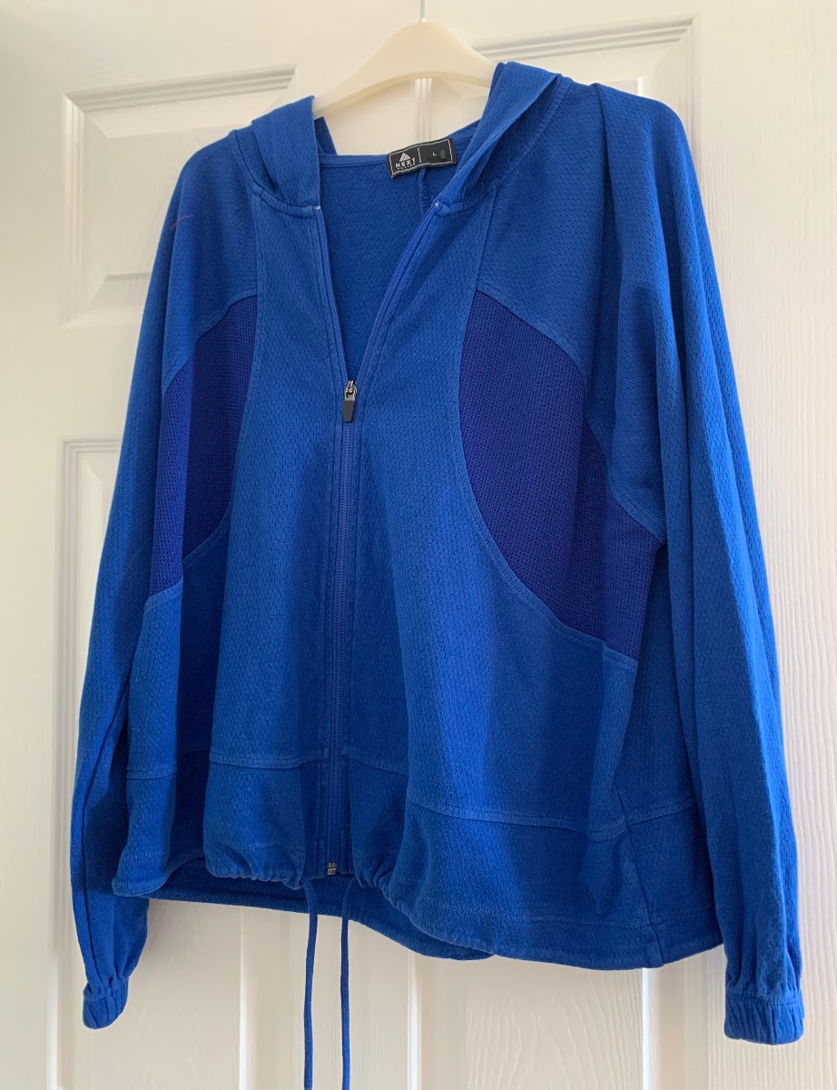 Next Blue Zip men’s sport Hoodie size L