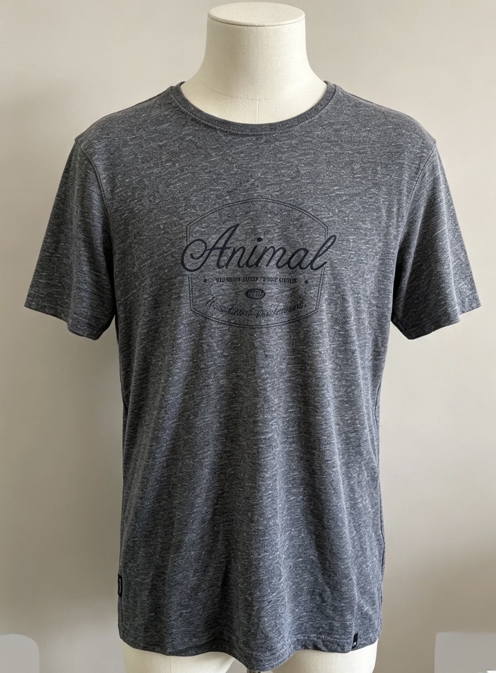 Animal Grey Logo T-Shirt Size XS
