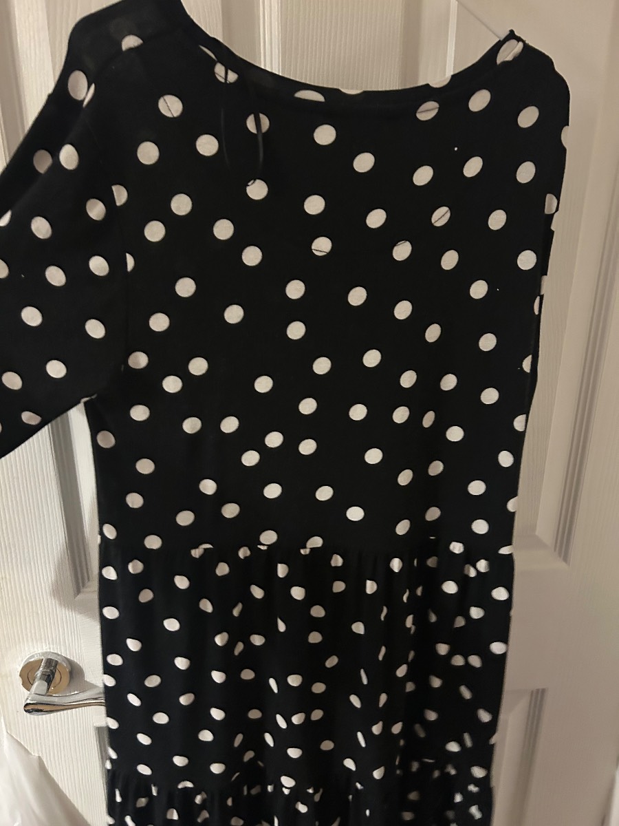 Black and white spotty dress