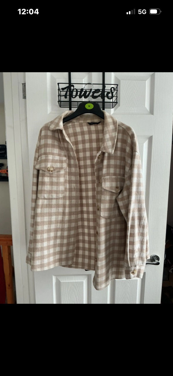 Brown and white jacket