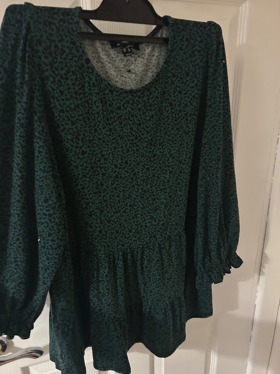 Green knee high dress