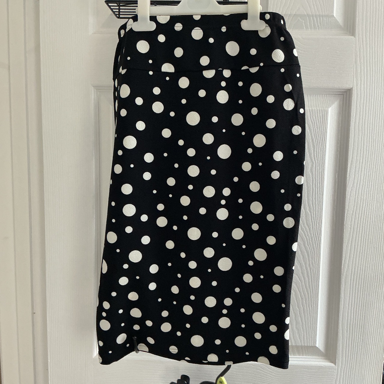 White and black skirt