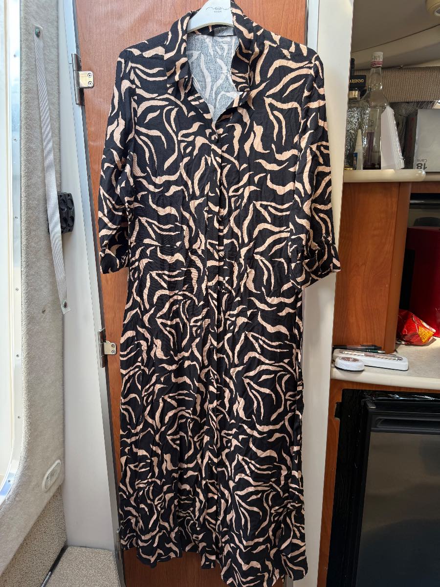 F&F Multicoloured Maxi Shirt Dress Size UK 14