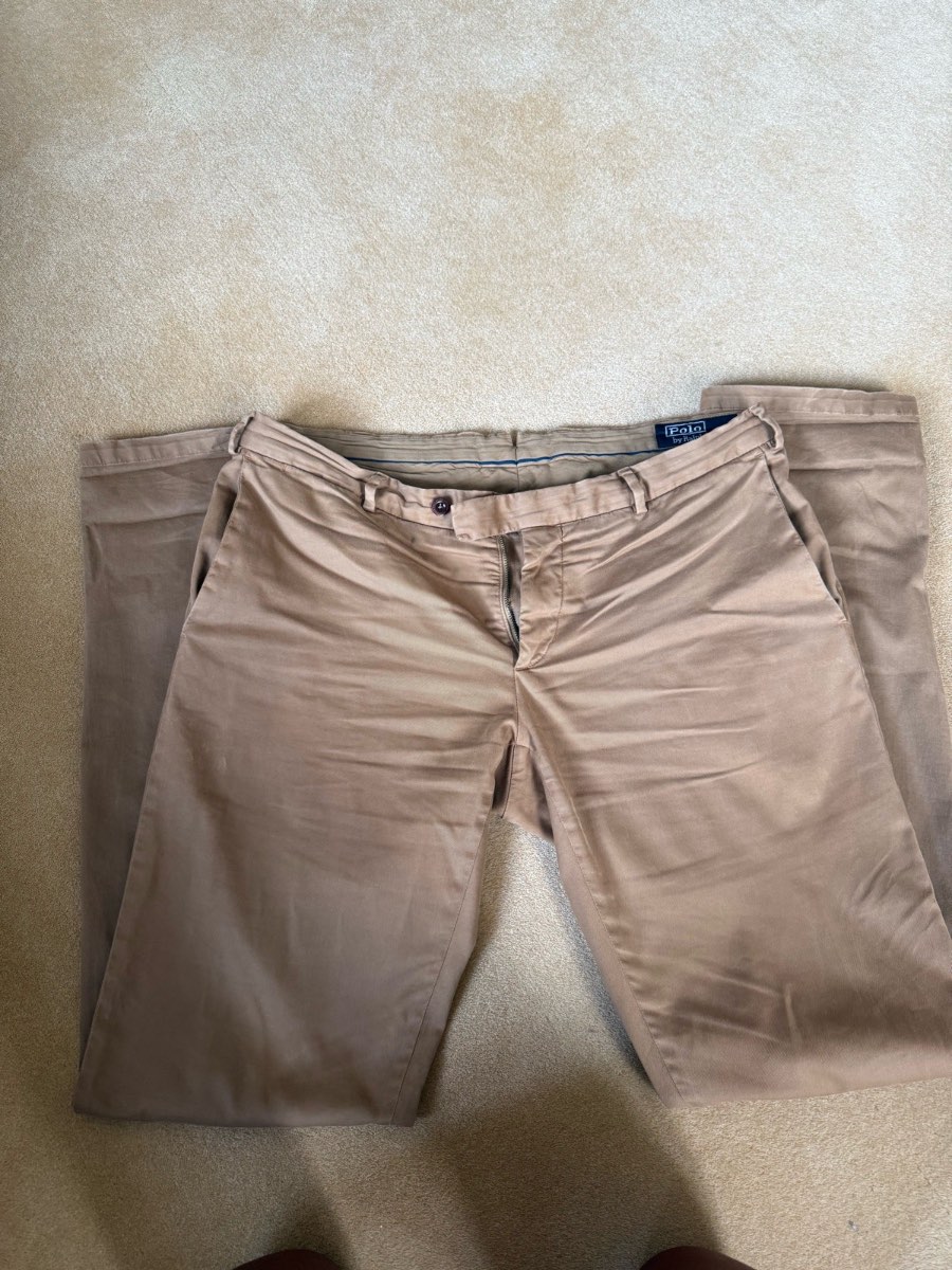 Men's Polo Ralph Lauren Tan Chino Trousers W34 L34