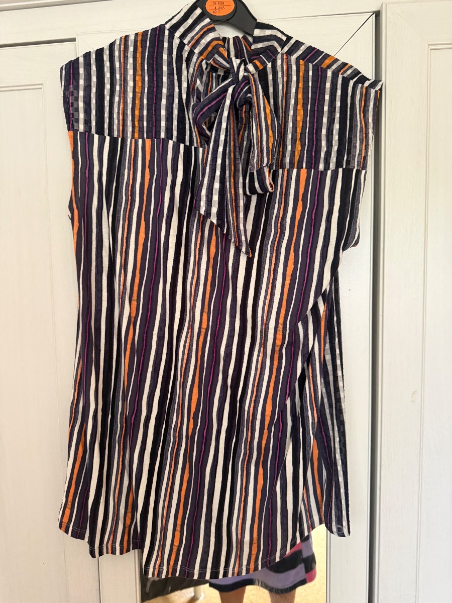 Next Sleeveless Tie Up Blouse Size UK 12