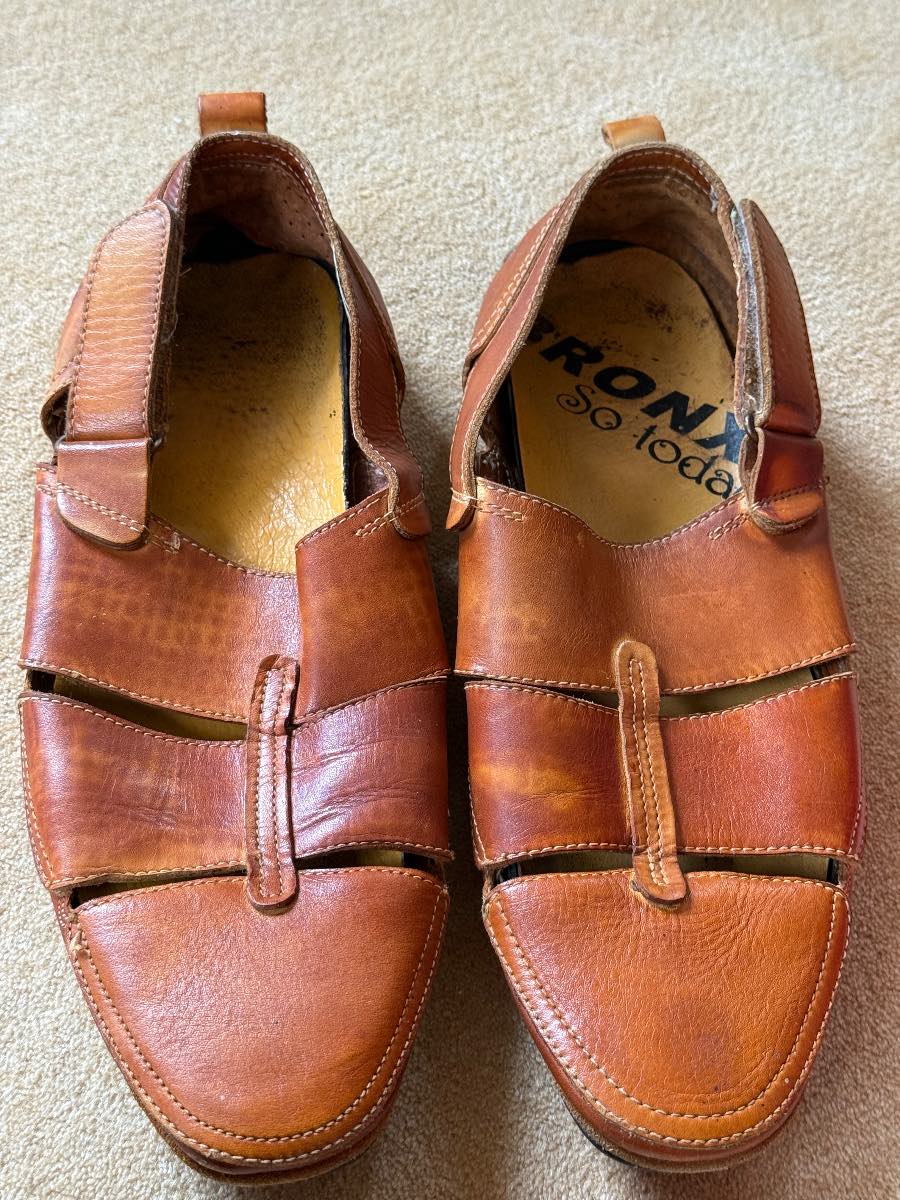 Bronx Brown Slip On Shoes Sandals UK Size 7