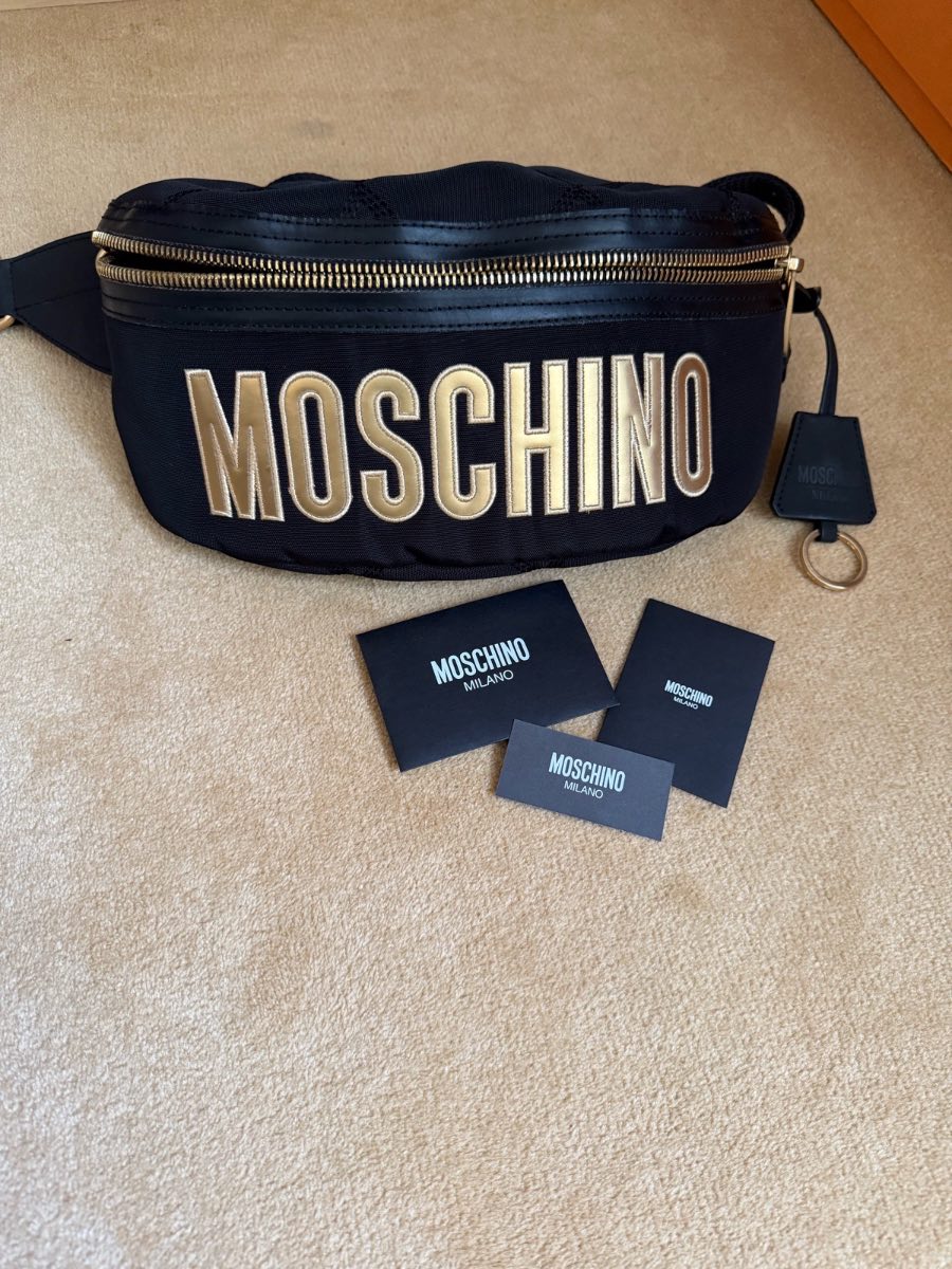 Black Moschino Crossbody Bum Bag, Belt Bag