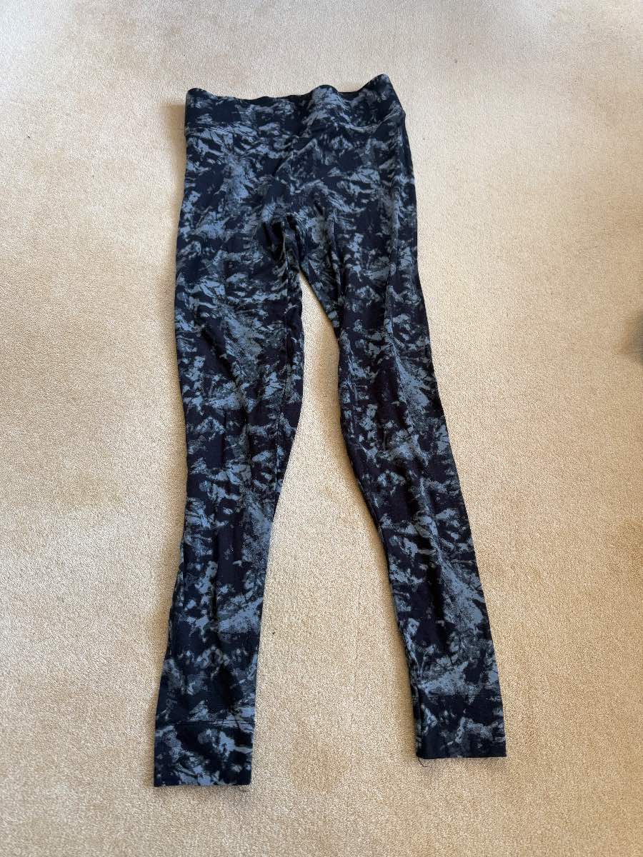 Marks And Spencer Grey Tie Dye Leggings Size 8