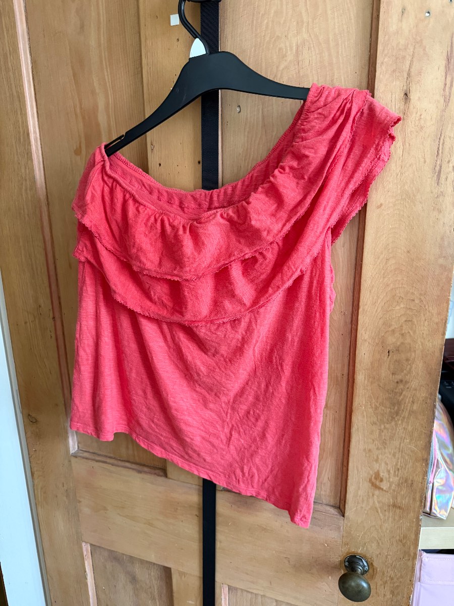 Next Pink Off Shoulder Top Size UK 12