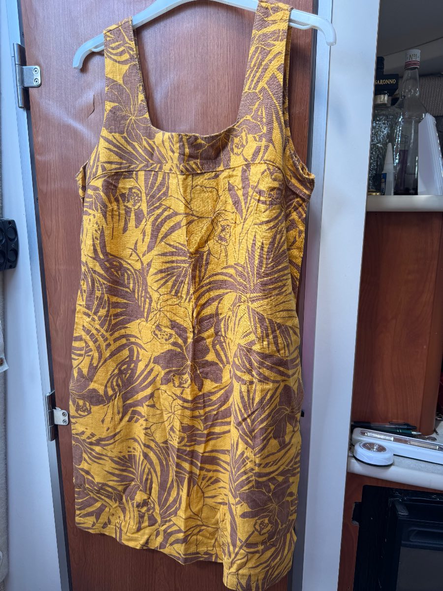 Next Yellow Shift Dress Size UK 12