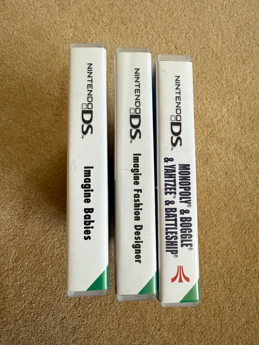 Nintendo DS Games Bundle x3 Monopoly, Yahtzee, Boggle, Battleship & Imagine Fashion Designer