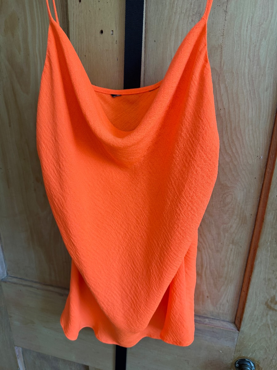 F&F Orange Vest Top Size UK 12