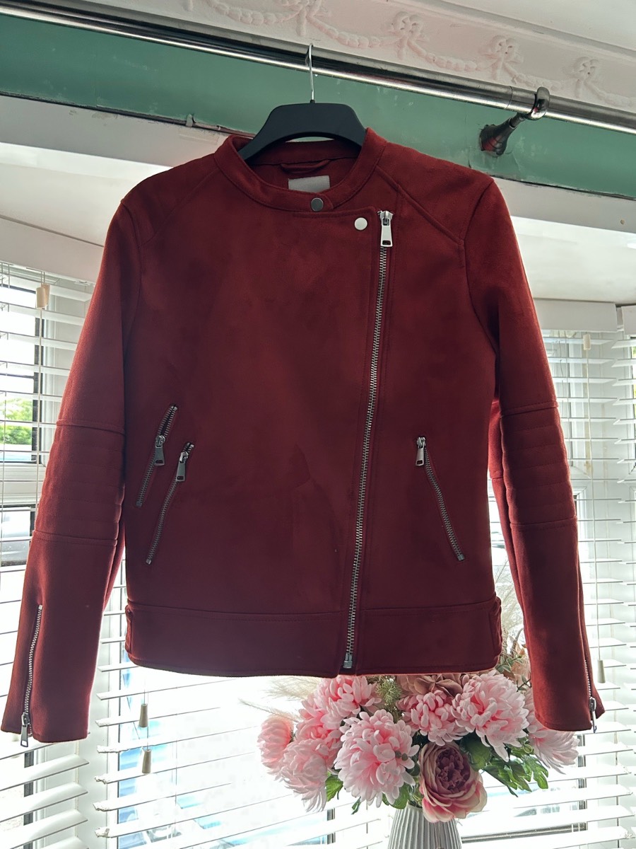 Red suede jacket