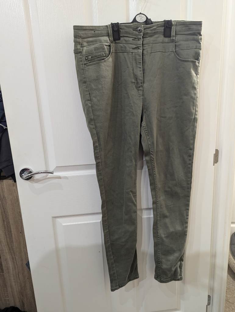 Khaki High Waist Jeans Size 18R