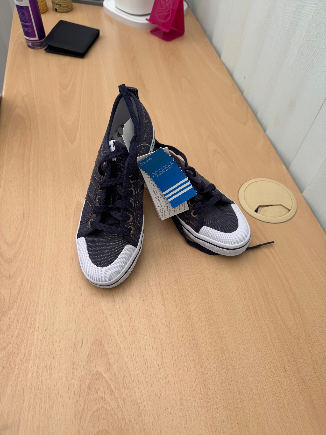 Adidas denim sneakers size 4.5