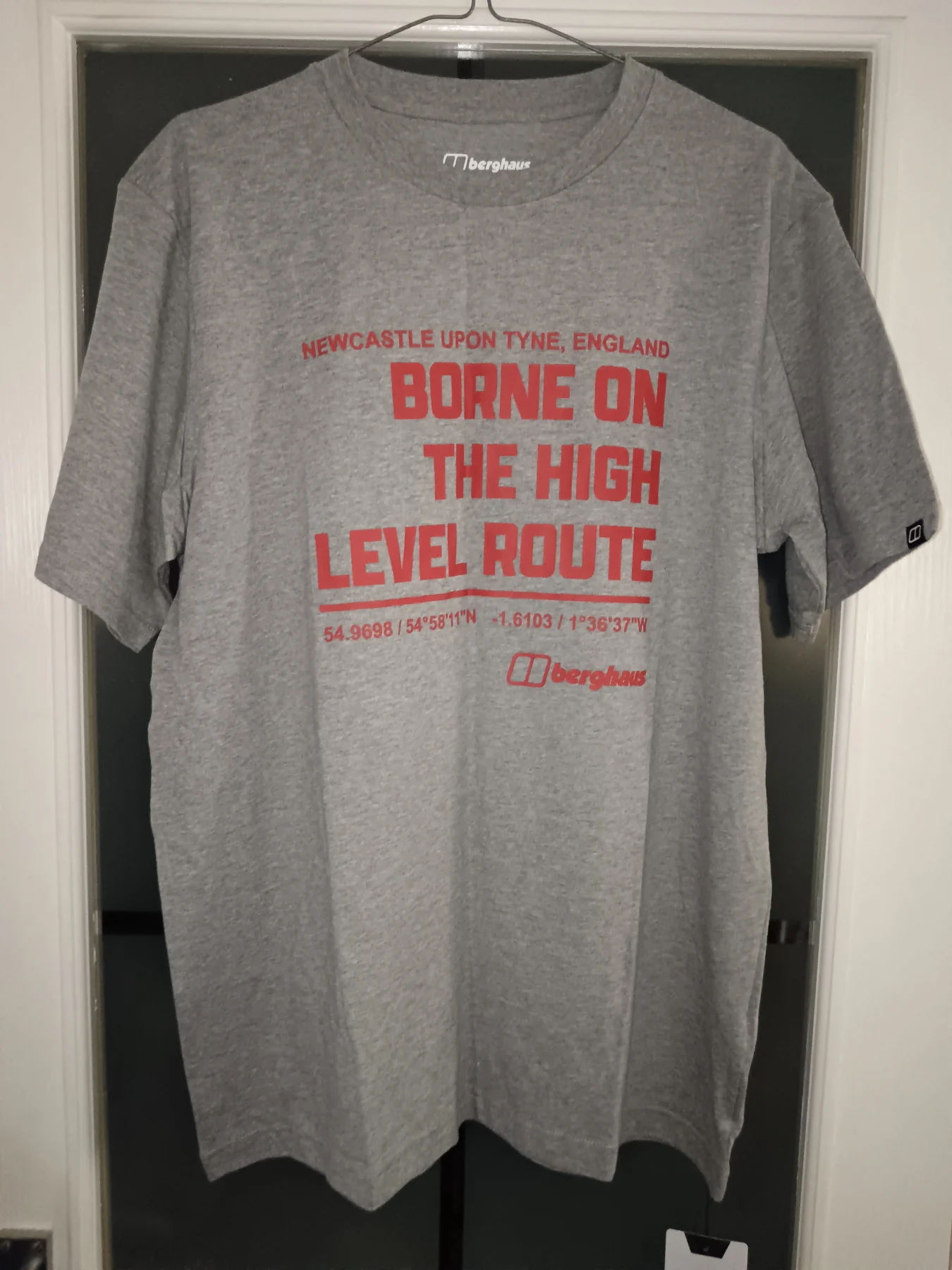 Berghaus High Level Route T-Shirt Grey Size L Newcastle BNWT