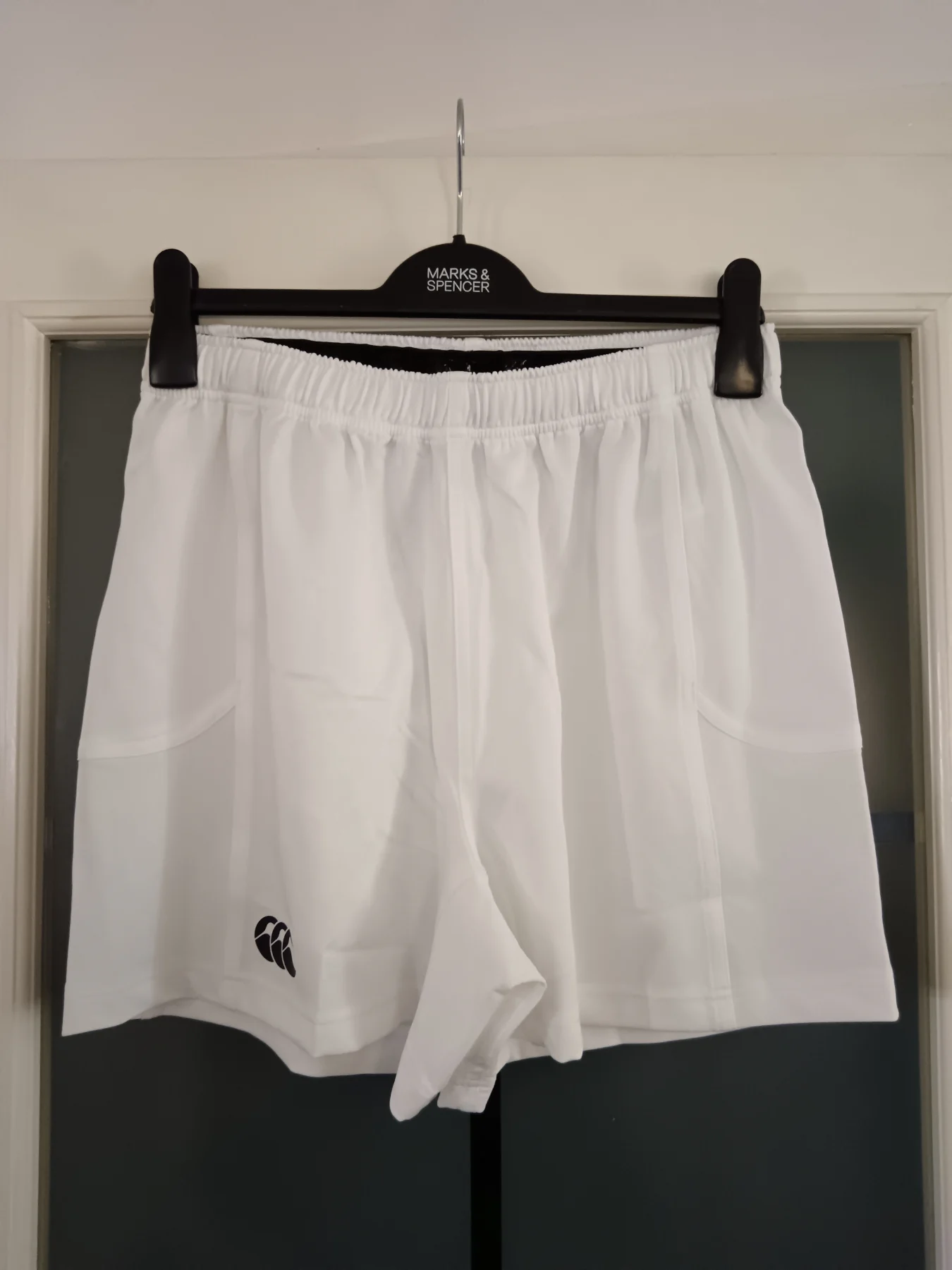 Canterbury Advantage Short 2.0 White Size L Rugby Training Sports Shorts BNWT