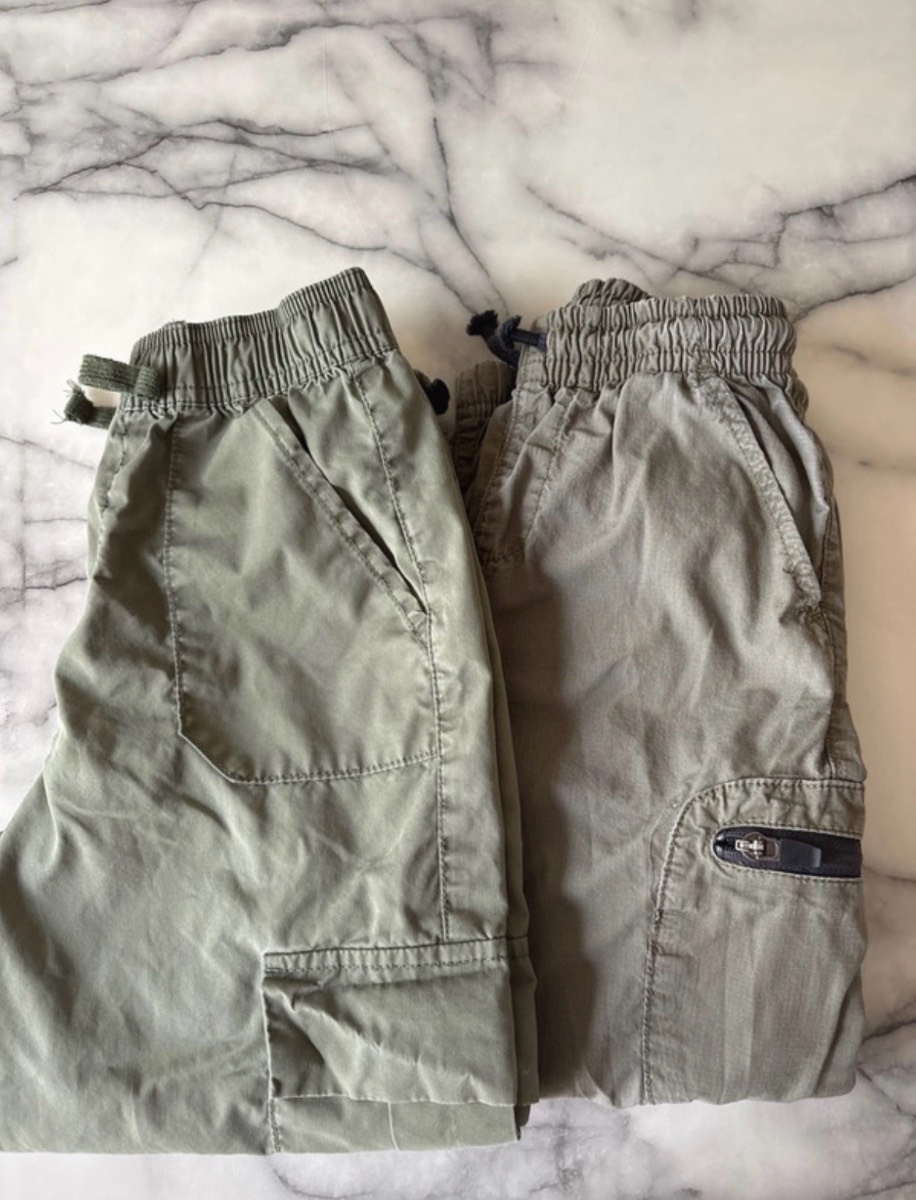 2 x F&F Olive Green Cargo Trousers Age 5–6 Years | Bundle