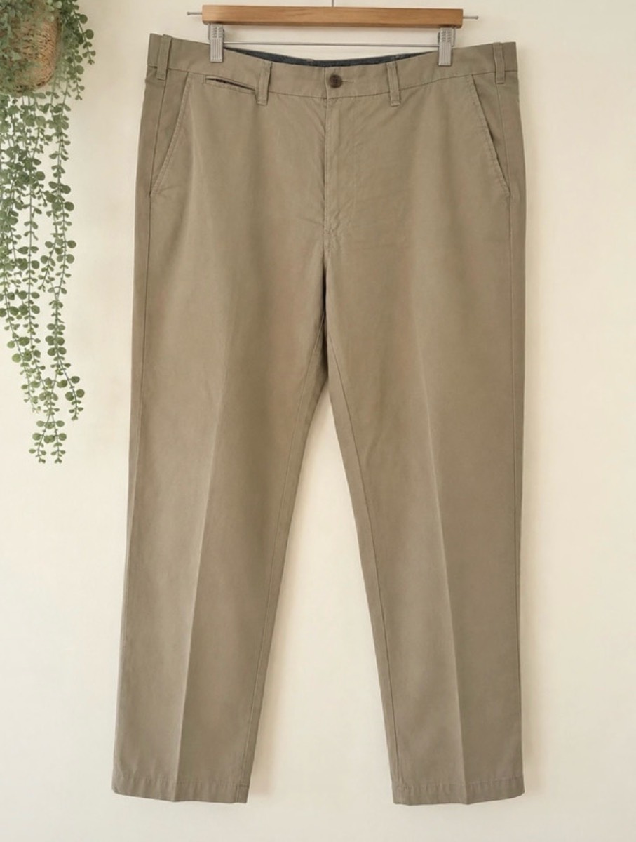 M&S Collection Putty Cotton Chinos 38W 29L Men’s Smart Casual Trousers