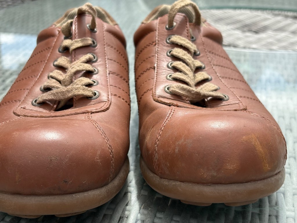 Blue Harbour by Marks & Spencer Brown Leather Trainers UK 10