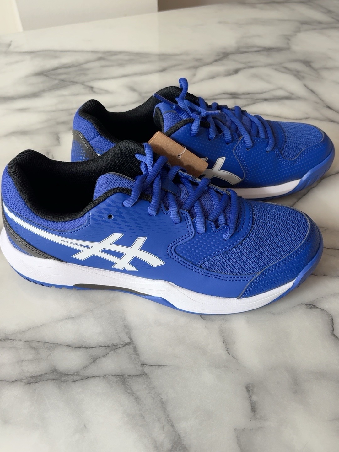 ASICS Blue Trainers UK 5 EU 39 BNWT Boxed Sports Court Shoes
