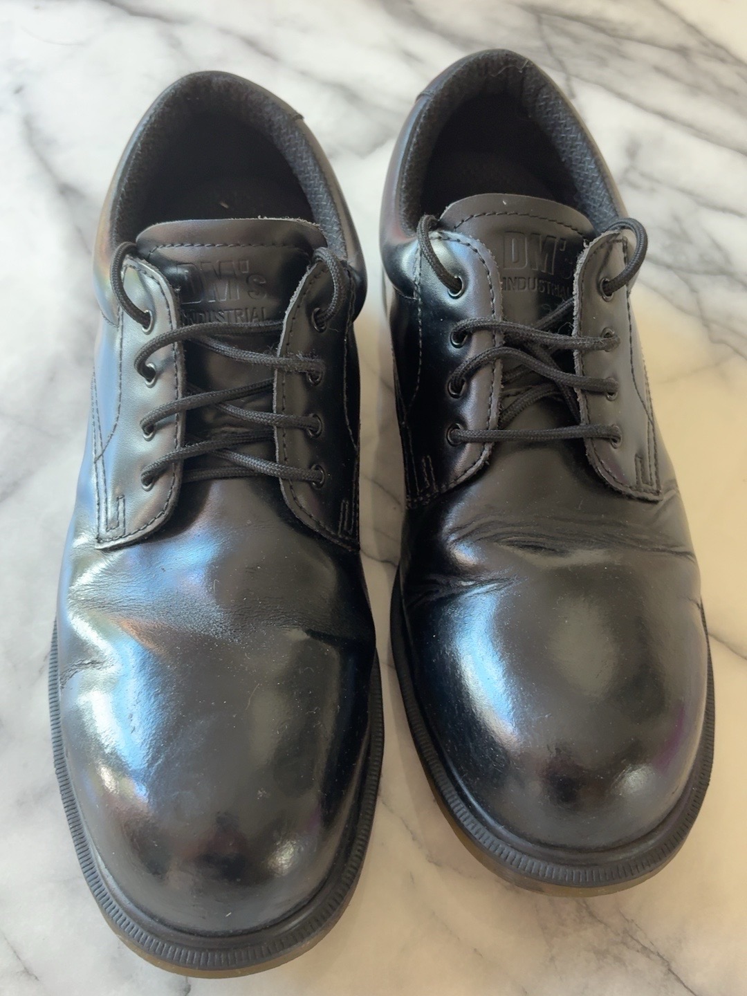 Dr Martens Industrial SF144 Black Leather Steel Toe Safety Shoes UK 11 EU 46