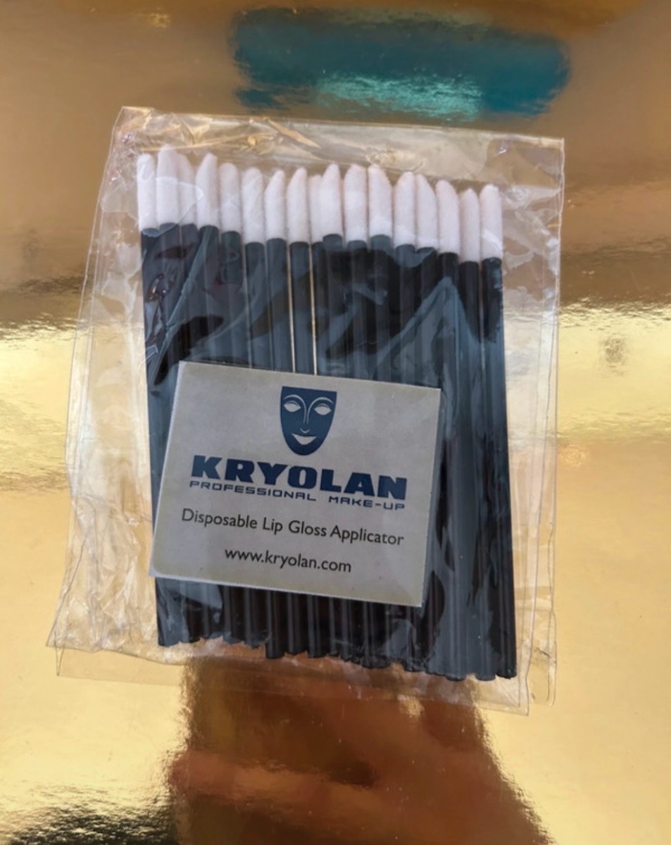 Kryolan Disposable Lip Brush Gloss Wands Applicator Lipstick Makeup Tool