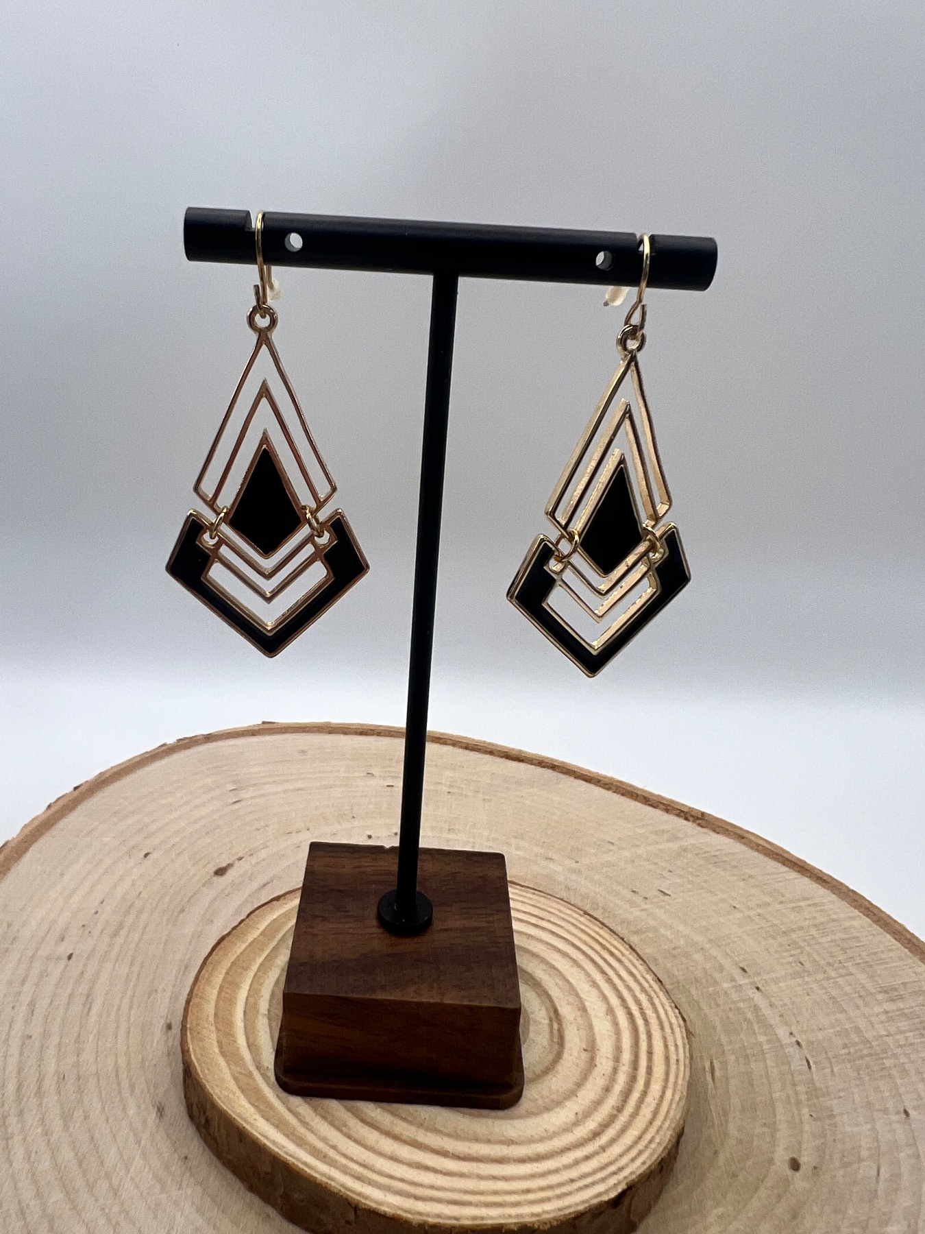 Vintage Art Deco Style Drop Earrings