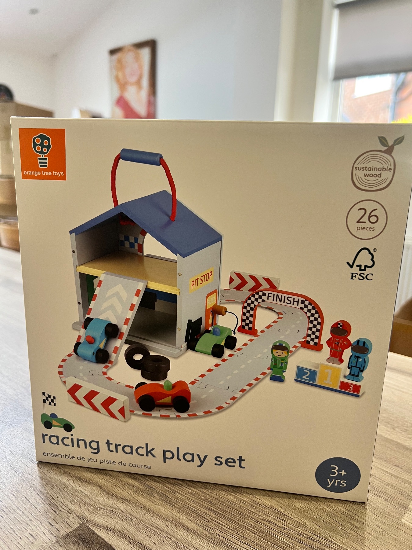 Wooden Racing Track Playset