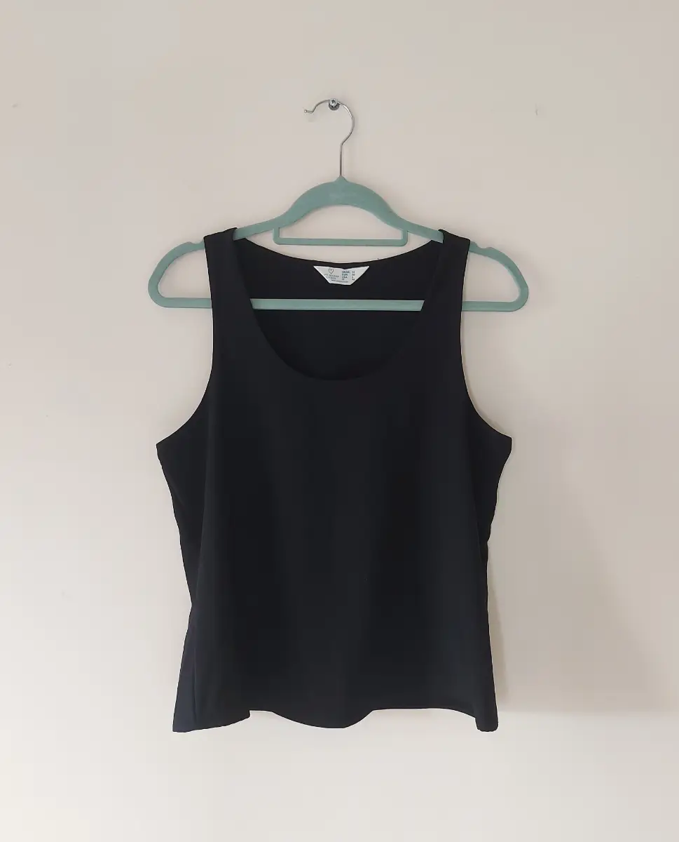 Primark black sleeveless top size 12
