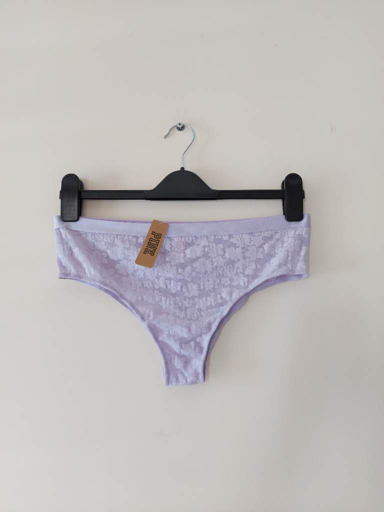 Victoria's secret womens lilac floral underwear size L