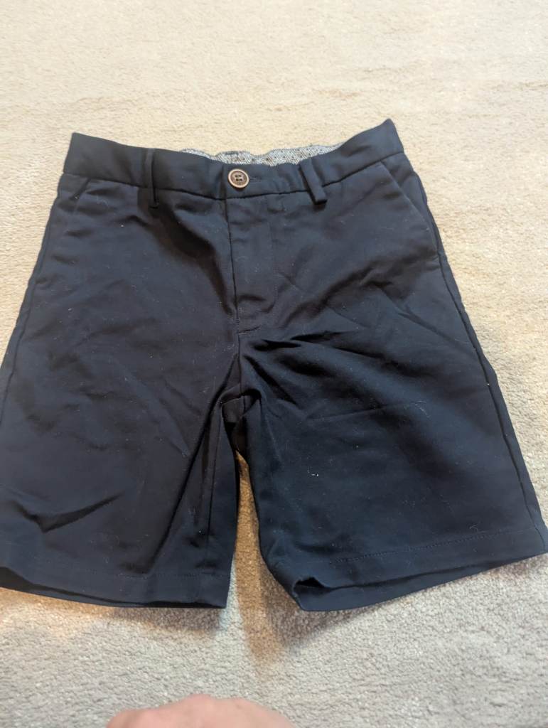 Boys age 9 dark smart blue shorts from next
