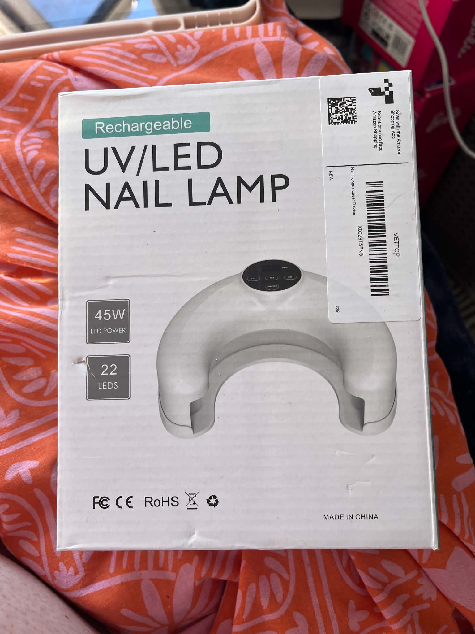 Uv led nail lamp