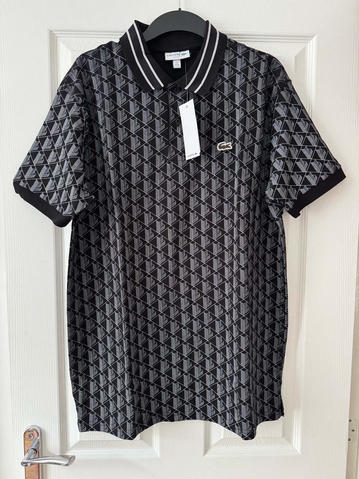 XL black Lacoste polo shirt