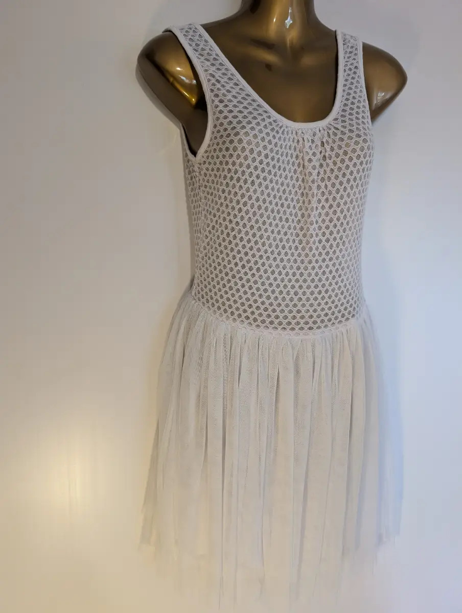 Mini dress mesh top