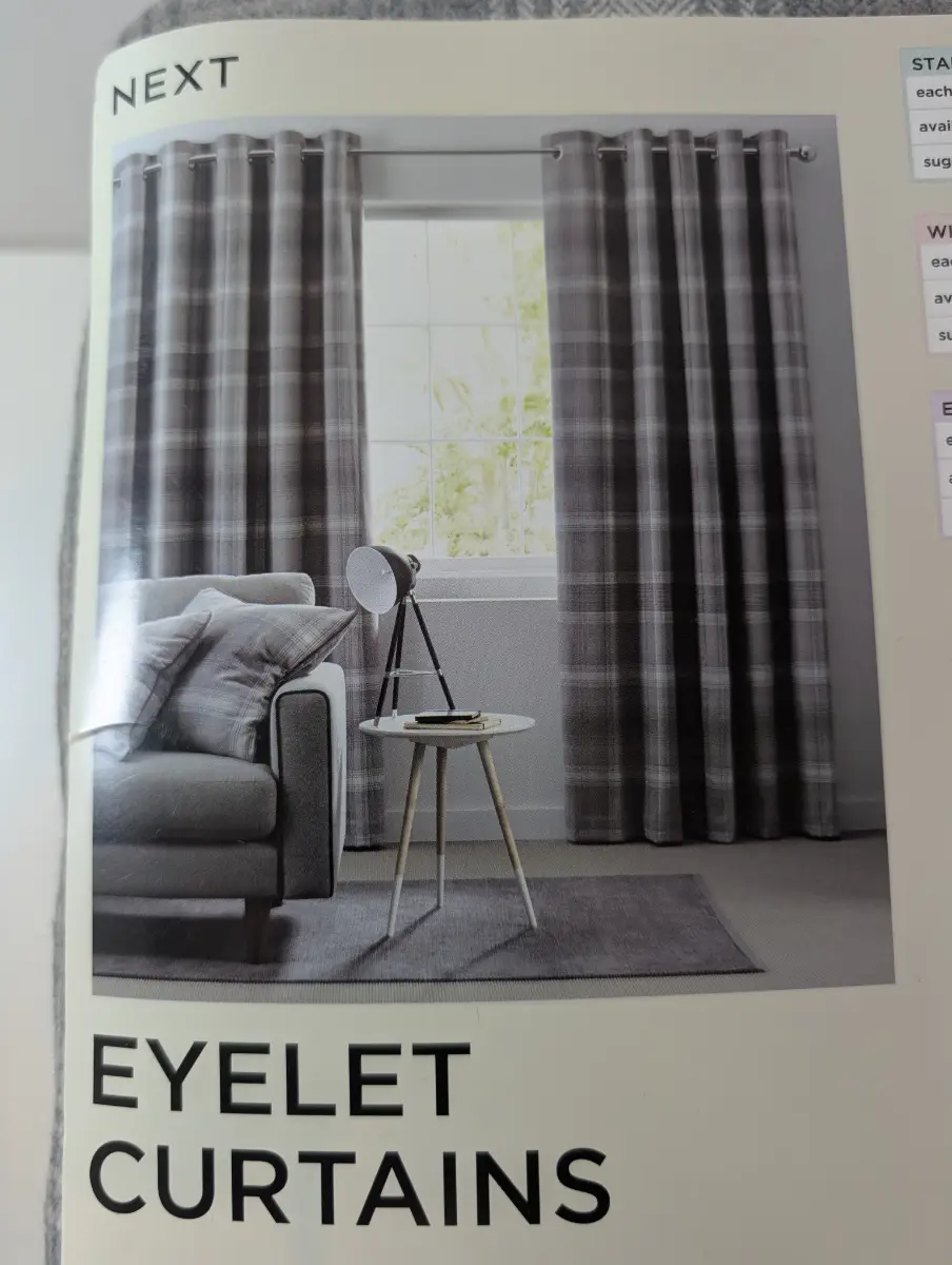 Next fully lined curtains