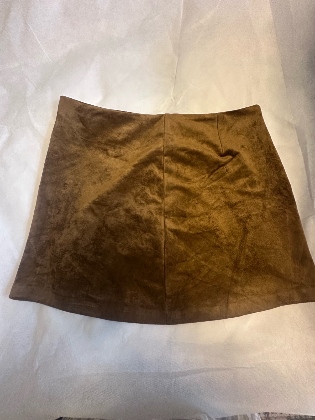 White Crow Tan Mini Skirt