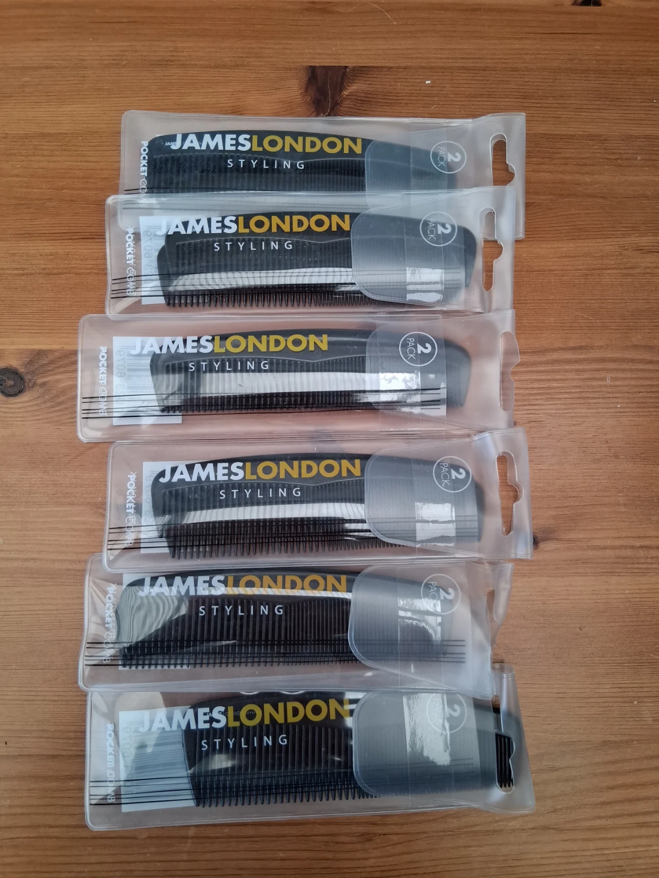 6 packs of men's combs