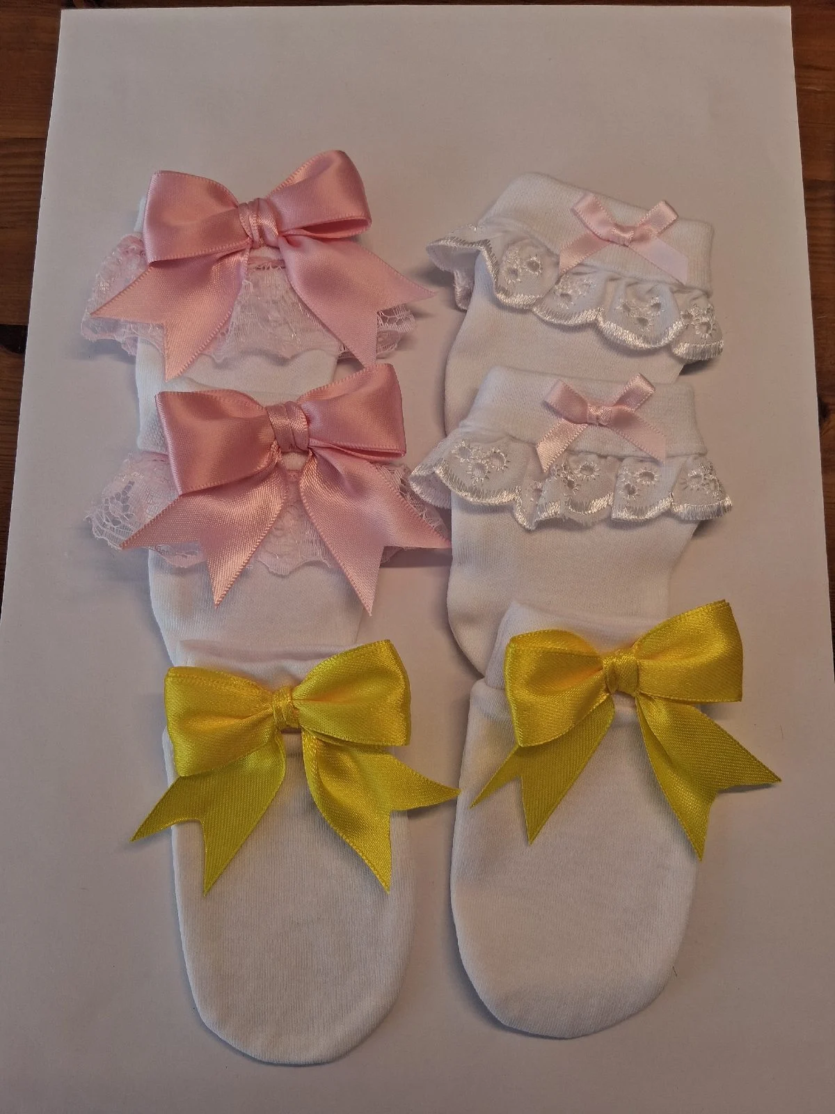 3 pairs of baby girls gloves scratch mittens newborn