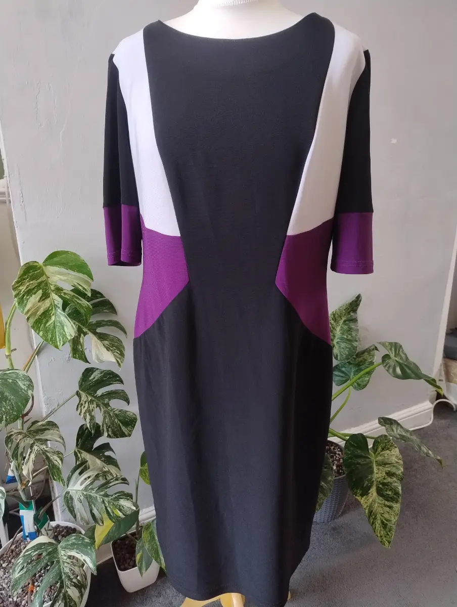 Joseph Ribkoff size 16 Dress designer midi smart work wear