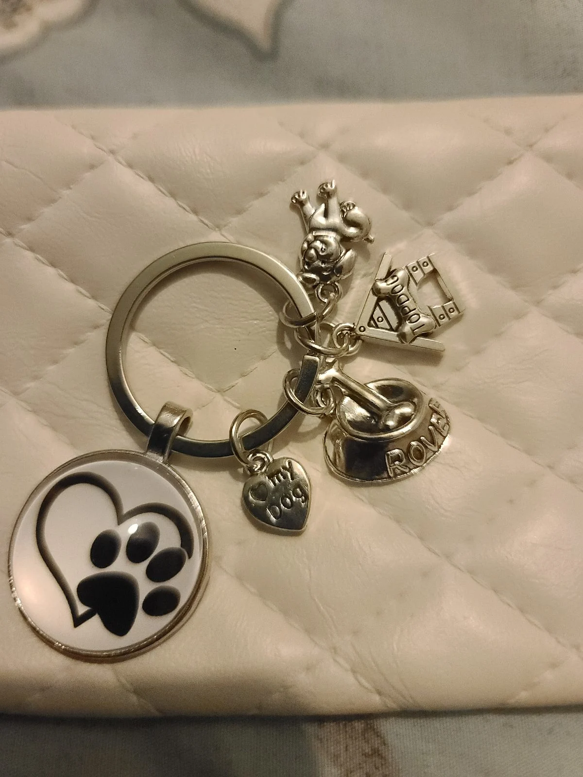Keyring  with charms