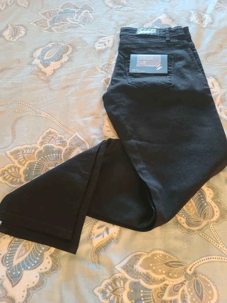 DNM Mens Black Jeans