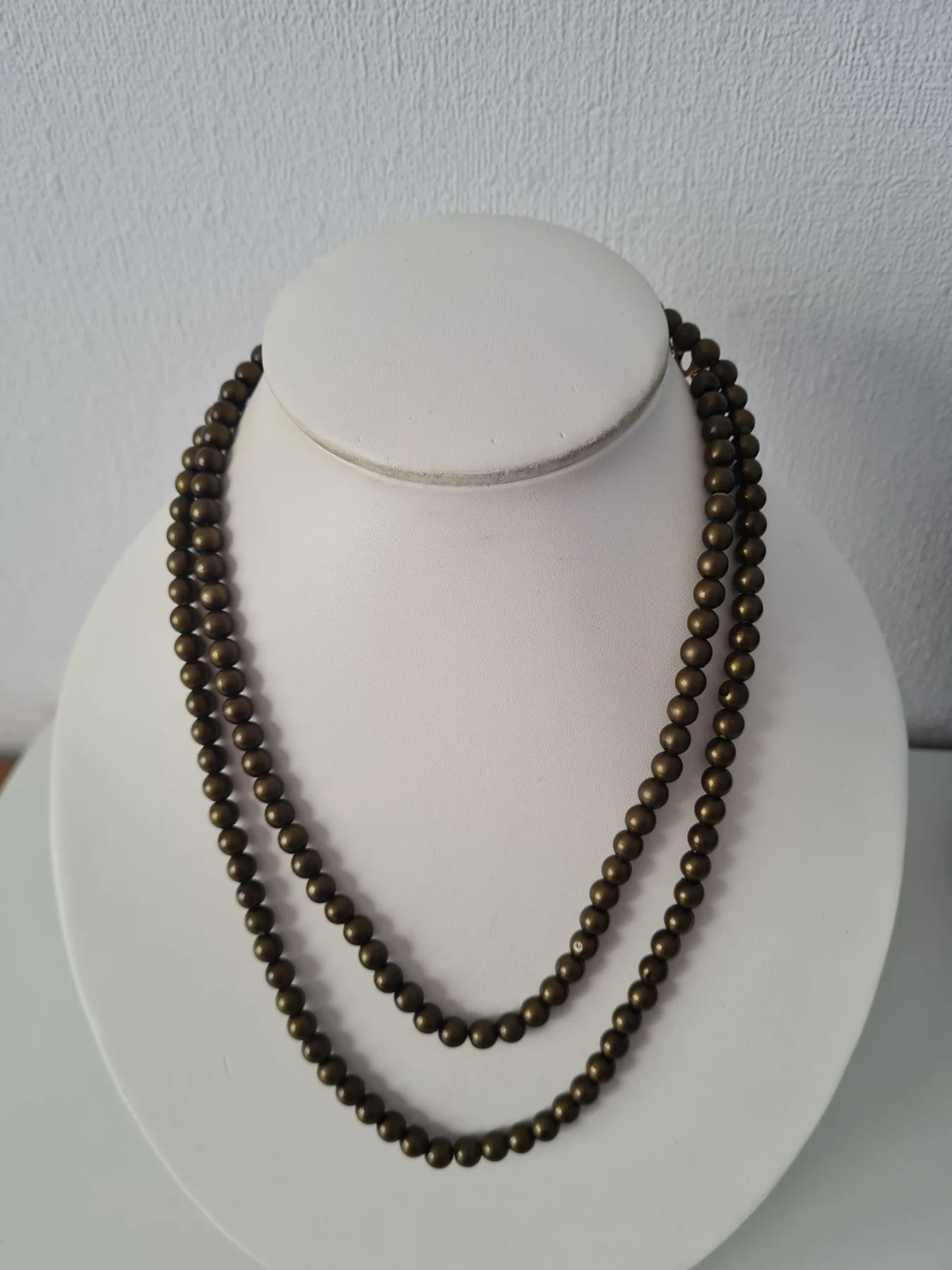 Olive Green Beaded necklace