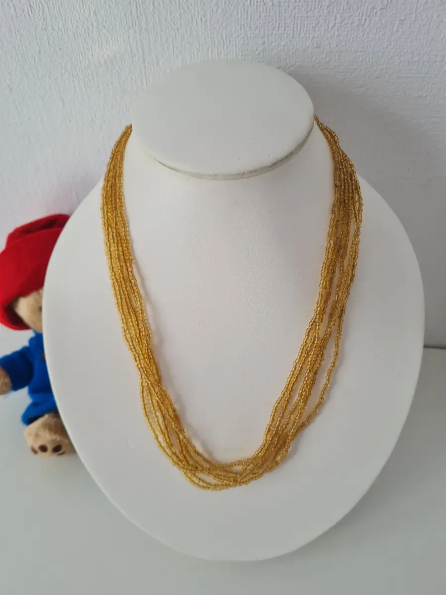 Multistrand Seed Beaded necklace