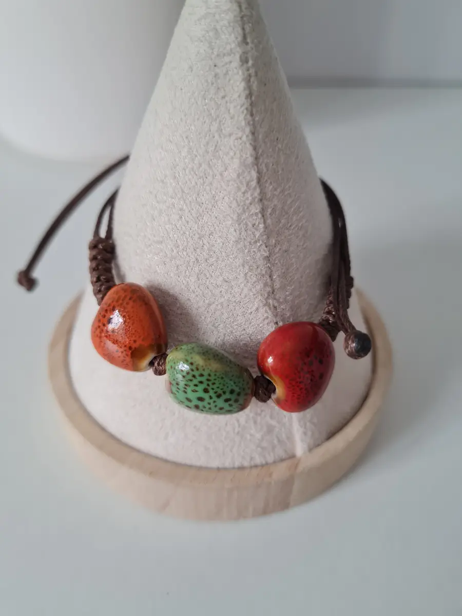 Ceramic Heart Beaded bracelet