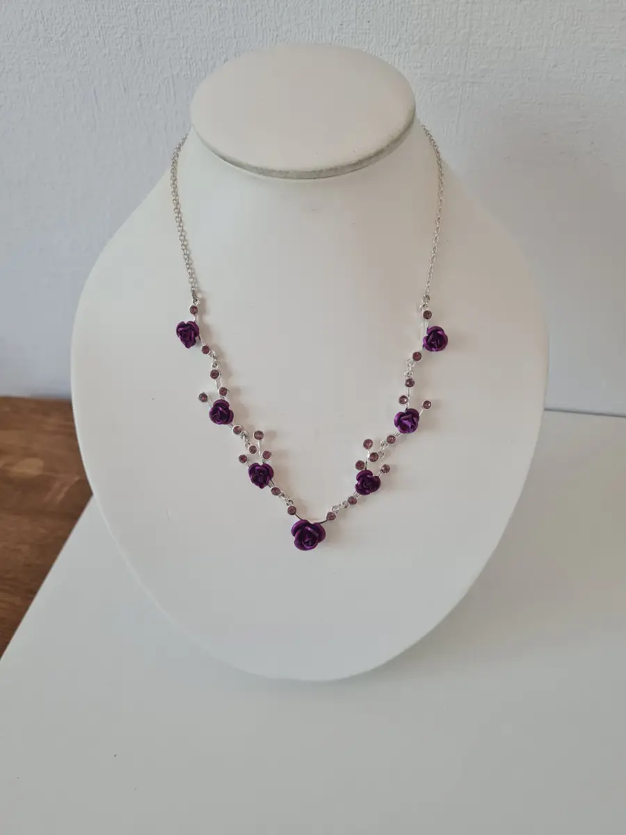 Purple Flower necklace