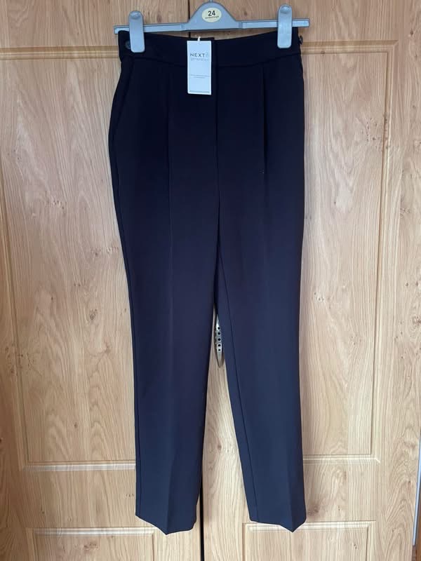 NEXT women’s smart tapered trousers in black, BNWT uk 6R
