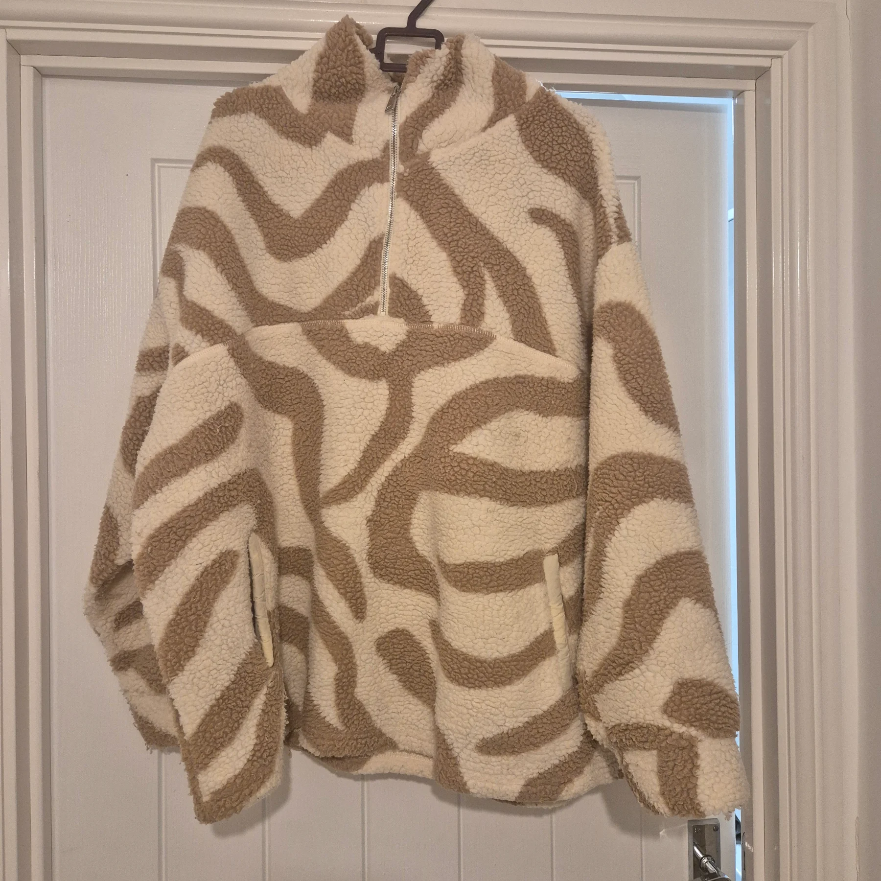Beige/Cream 3/4 zip fleece
