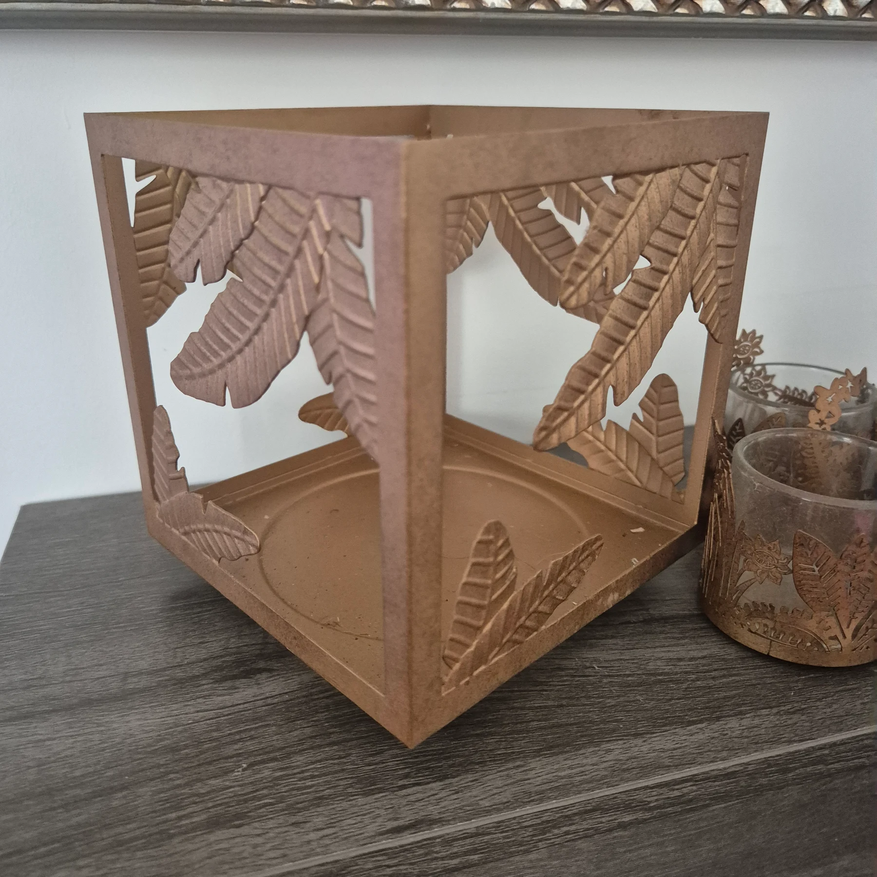 Candle holders 1 large 3 tealight